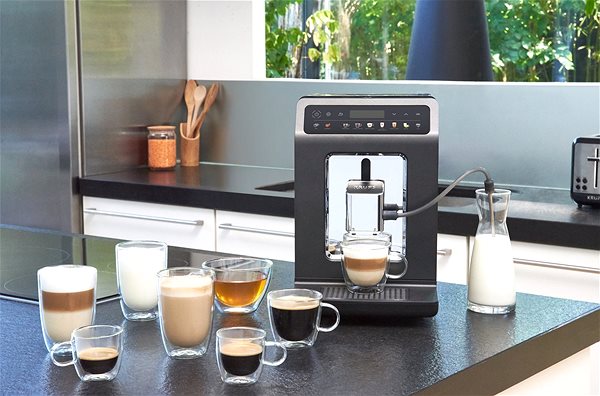 Automatic Coffee Machine KRUPS EA895N10 Evidence One Meteor Grey Lifestyle