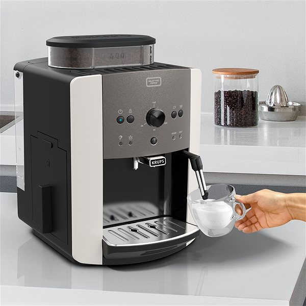 Automatic Coffee Machine KRUPS EA811E10 Arabica Grey Lifestyle