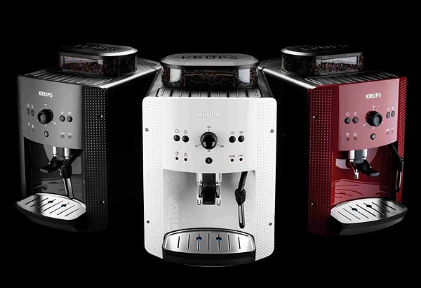 Automatic Coffee Machine KRUPS EA810570 Essential White Lifestyle