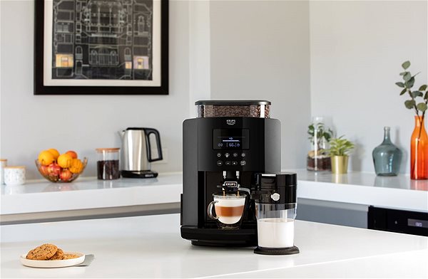 Automatic Coffee Machine KRUPS EA819N10 Essential Black Lifestyle