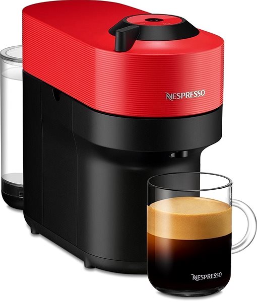 Coffee Pod Machine NESPRESSO Krups Vertuo Pop Spicy Red XN920510 ...