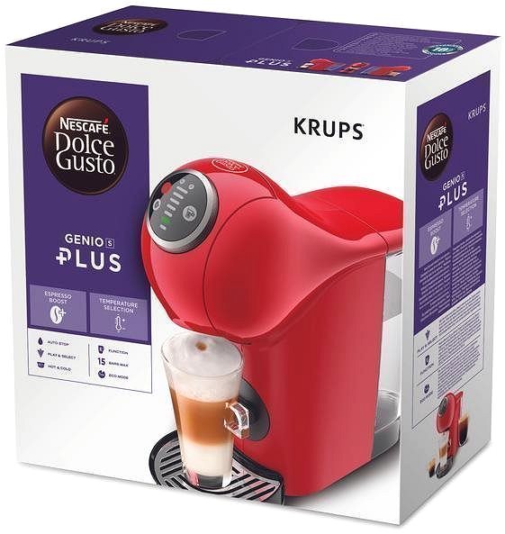 Kapsel-Kaffeemaschine KRUPS KP340531 Nescafé Dolce Gusto Genio S Plus Red Verpackung/Box