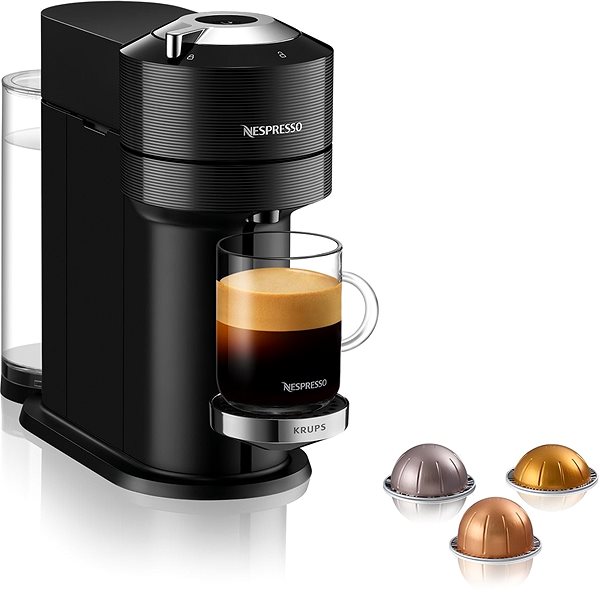 Coffee Pod Machine NESPRESSO Krups Vertuo Next Premium Black XN910810 Screen