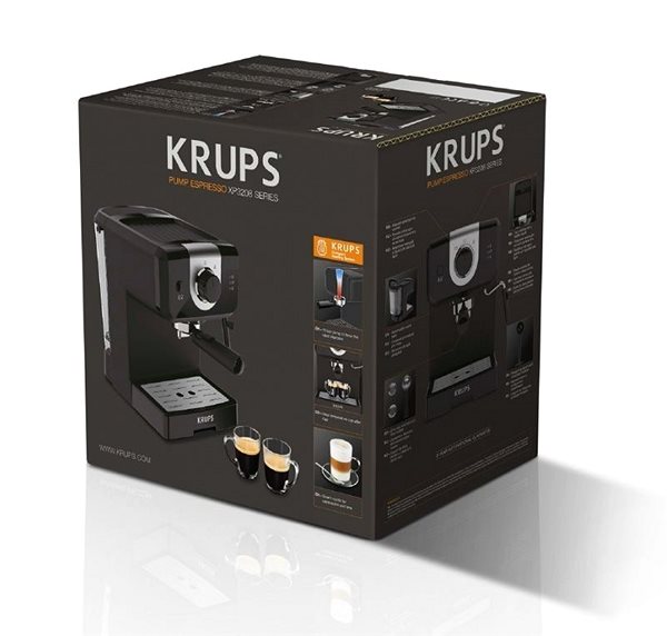 Siebträgermaschine KRUPS XP320830 Opio Espresso Verpackung/Box