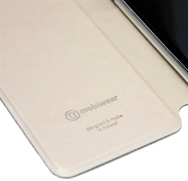 Puzdro na mobil Mobiwear Soft Touch flip na Apple iPhone 15 Pro Max - Tehlové & Béžové ...
