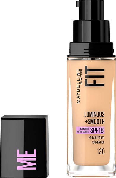 Alapozó MAYBELLINE NEW YORK Fit me Luminous + Smooth 120 Classic Ivory make-up 30 ml ...
