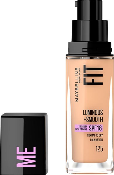 Alapozó MAYBELLINE NEW YORK Fit me Luminous + Smooth 125 Nude Beige make-up 30 ml ...