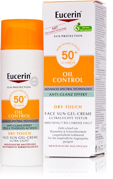 Napozókrém EUCERIN Sun Oil Control Cream-Gel SPF50+ 50 ml ...