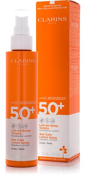 Mlieko na opaľovanie CLARINS Sun Care Body Lotion Spray SPF 50+ 150 ml ...