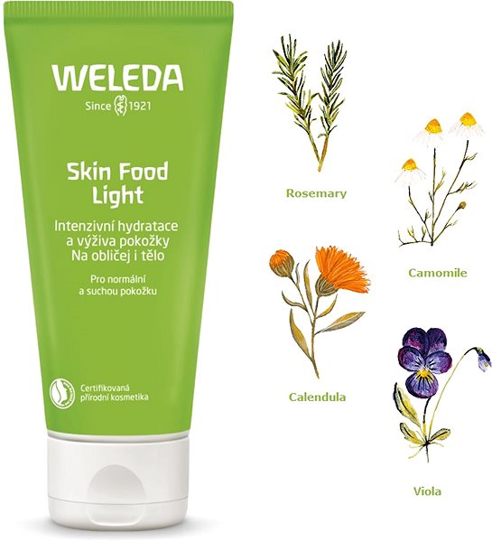 Telový krém WELEDA Skin Food Light 75 ml ...