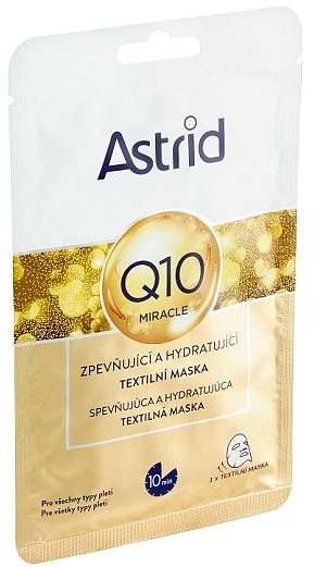Arcpakolás ASTRID Q10 Miracle Ránctalanító textil maszk koenzimekkel 1 db ...