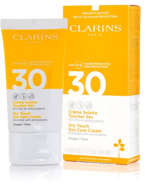 Opaľovací krém CLARINS Dry Touch Sun Care Cream SPF30 50 ml ...