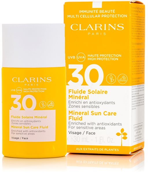 Opaľovací krém CLARINS Minerál Sun Care Fluid SPF30 30 ml ...