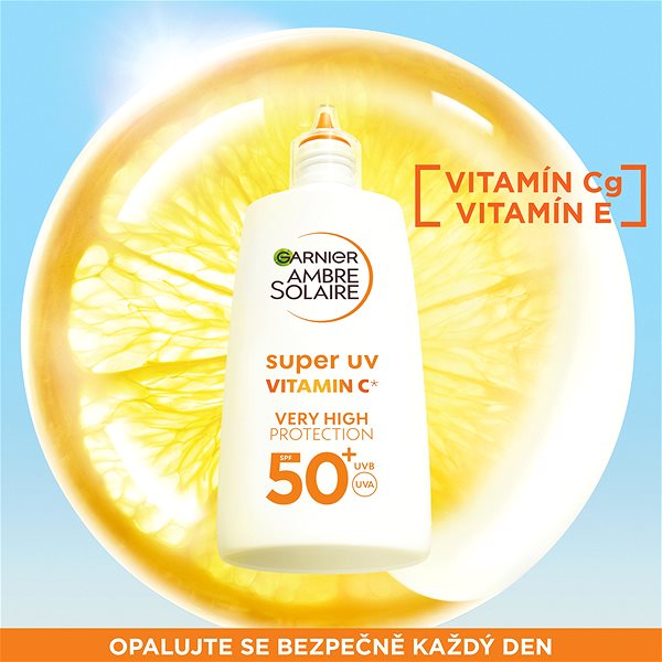 Opaľovací krém GARNIER Ambre Solaire Super UV s Vitaminem C SPF 50+ 40 ml ...