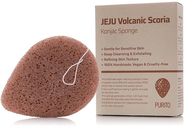 PURITO Jeju Volcanic Scoria Konjac Sponge 7 g .