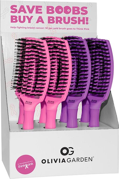 Kefa na vlasy OLIVIA GARDEN Fingerbrush Deep Purple Medium ...