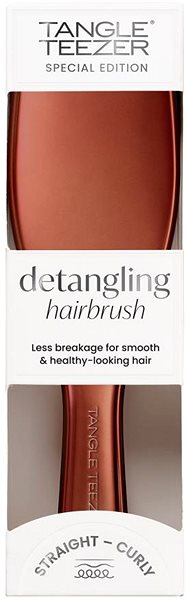 Hair Brush TANGLE TEEZER Ultimate Detangler Chrome Chocolate Bronze .