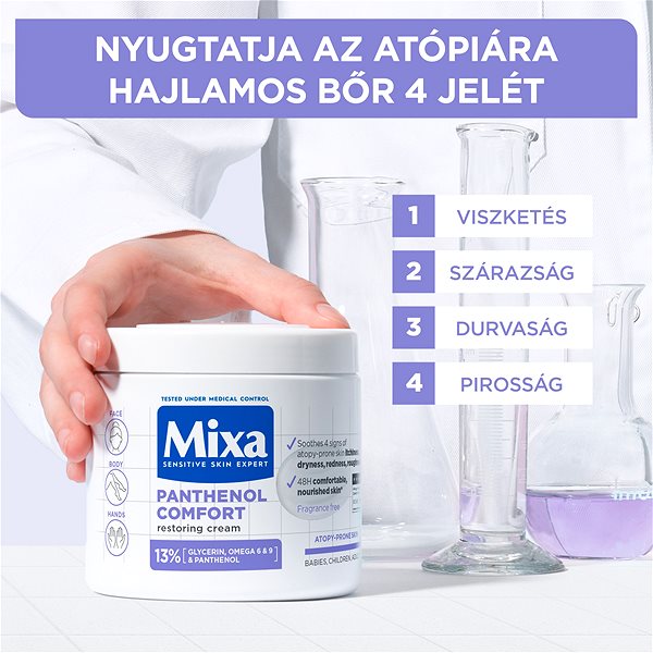 Testápoló krém MIXA Panthenol Comfort 400ml ...