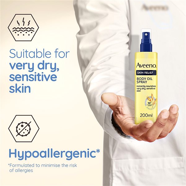 Masážny olej AVEENO Skin Relief Body Oil Spray 200 ml ...