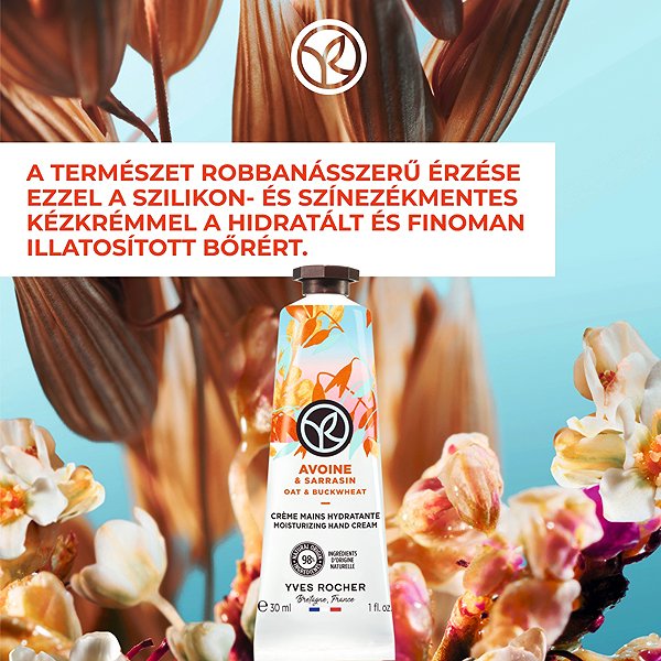Kézkrém YVES ROCHER Zab & hajdina, 30 ml ...