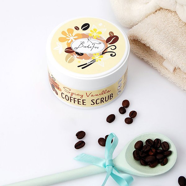 Body scrub BADEFEE coffee Spicy Vanilla 180 g .