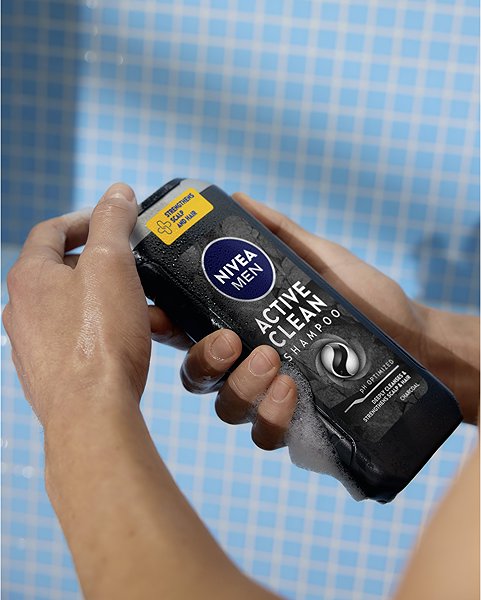 Shampoo NIVEA Men Active Clean 500 ml .