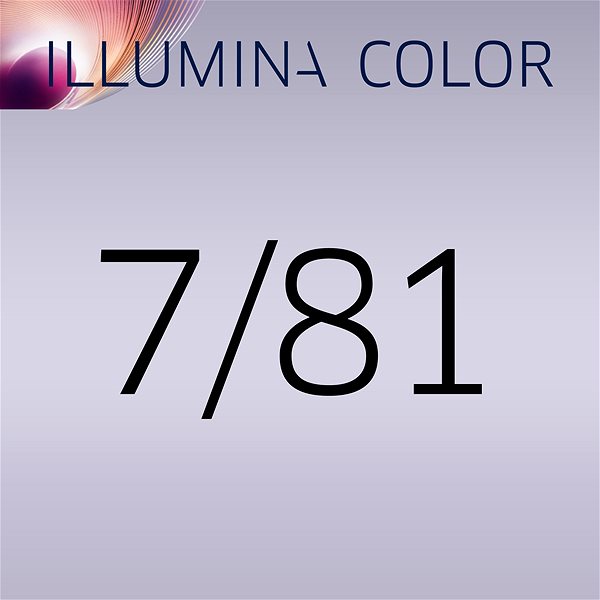 Hair Dye WELLA PROFESSIONALS Illumina Colour Cool 7/81, 60ml Features/technology