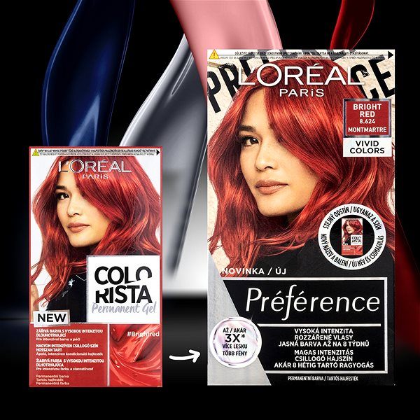 Hair Dye ĽORÉAL PARIS Colorista Permanent Gel #Brightred, 160ml ...