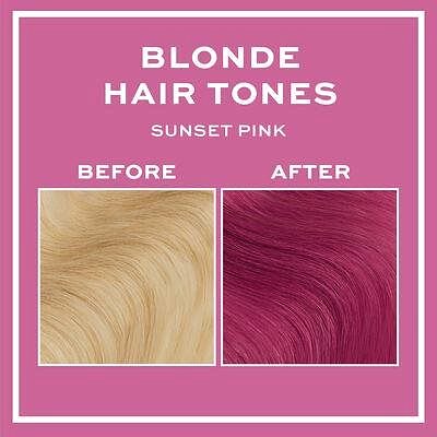Hajfesték REVOLUTION HAIRCARE Tones for Blondes Sunset Pink 150 ml Jellemzők/technológia