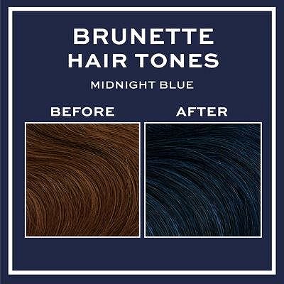 Hair Dye REVOLUTION HAIRCARE Tones for Brunettes, Midnight Blue, 150ml Features/technology
