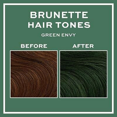 Hair Dye REVOLUTION HAIRCARE Tones for Brunettes, Green Envy, 150ml Features/technology