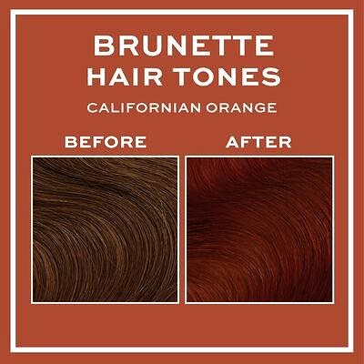 Farba na vlasy REVOLUTION HAIRCARE Tones for Brunettes California Orange 150 ml Vlastnosti/technológia