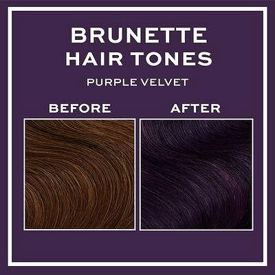 Hair Dye REVOLUTION HAIRCARE Tones for Brunettes, Purple Velvet, 150ml Features/technology