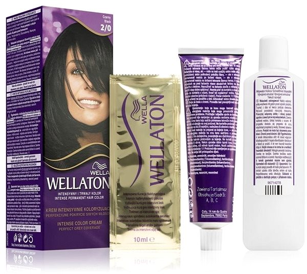 Hair Dye WELLA WELLATON Colour 2/0 BLACK 110ml Package content