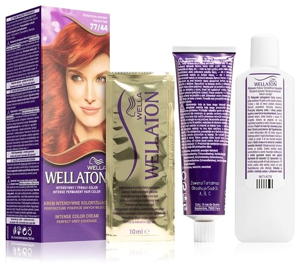 Hair Dye WELLA WELLATON Colour 77/44 FIRE RED 110ml Package content