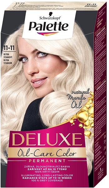 Farba na vlasy SCHWARZKOPF PALETTE Deluxe 11 – 11 Ultra Titanový 50 ml Bočný pohľad