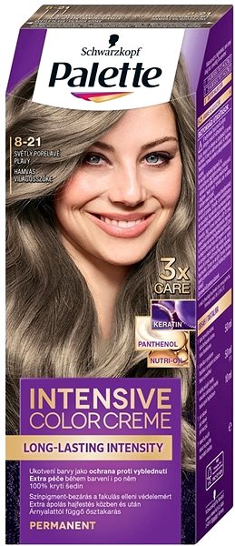 Farba na vlasy SCHWARZKOPF PALETTE Intensive Color Creme 8-21 Svetlo-popolová plavá 50 ml Bočný pohľad
