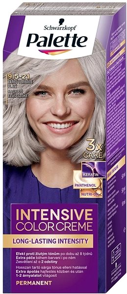 Farba na vlasy SCHWARZKOPF PALETTE Intensive Color Creme 9.5-21 Žiarivo-strieborný plavý 50 ml Bočný pohľad