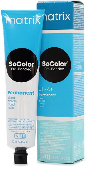 Hajfesték MATRIX Socolor Pre-Bonded Permanent Blond UL-A+ 90 ml ...