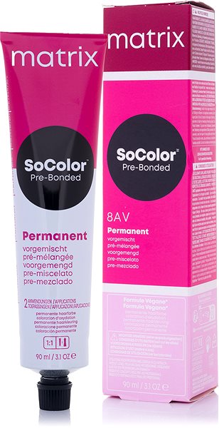 Farba na vlasy MATRIX Socolor Pre-Bonded Permanent 8AV 90 ml ...