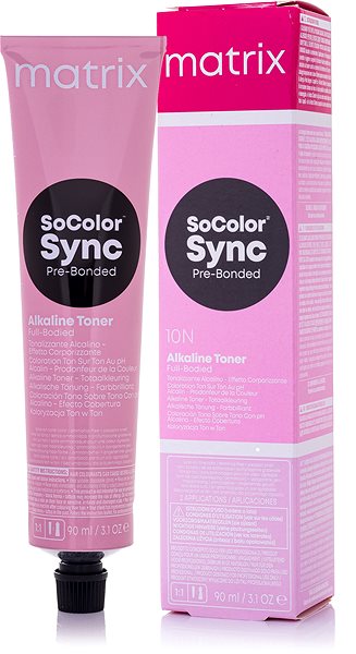 Farba na vlasy MATRIX Socolor Sync Pre-Bonded Alkaline Toner 10N 90 ml ...