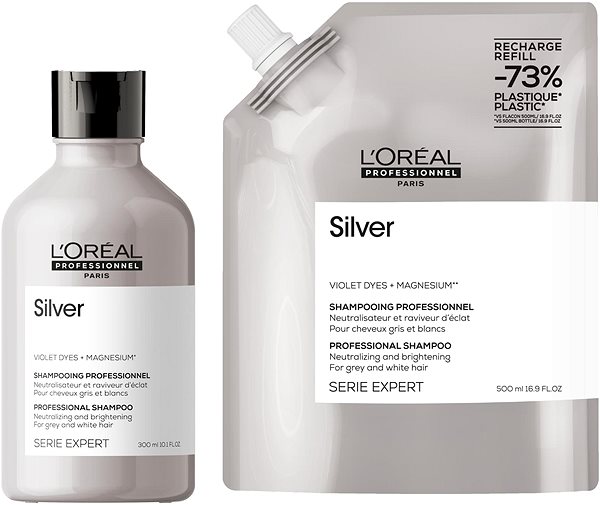 Shampoo L'ORÉAL PROFESSIONNEL Silver replacement cartridge 500 ml .
