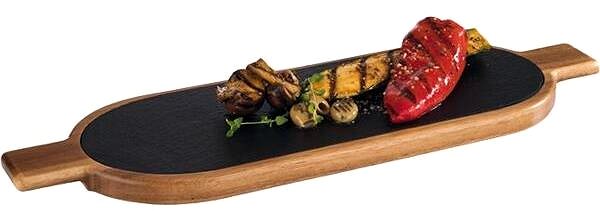 Serving board APS Serving board 40 × 15 cm, wood/slate .