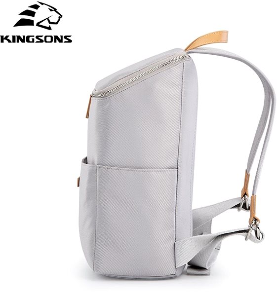 Laptop Backpack Kingsons K9872W, Grey Lateral view