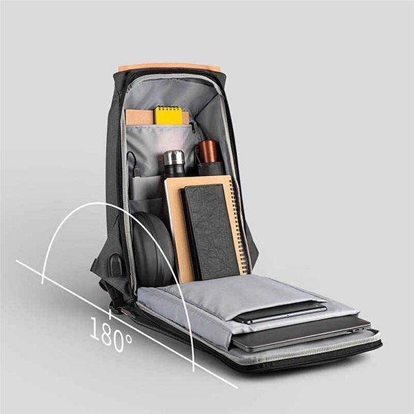 Laptop Backpack Kingsons Anti-theft Backpack Light Grey 15.6“ ...