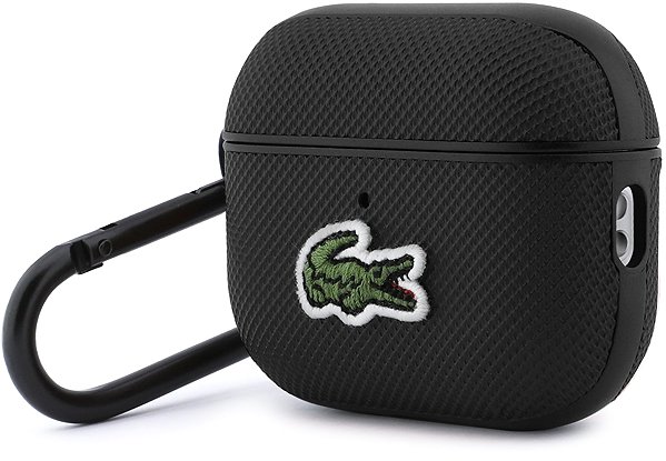 Headphone Case Lacoste Petit Pique Croc Logo Patch Case for AirPods Pro 3 Black ...