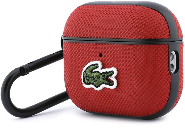 Headphone Case Lacoste Petit Pique Croc Logo Patch Case for AirPods Pro 3 Red ...