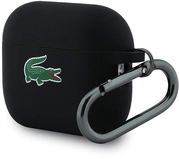 Headphone Case Lacoste Liquid Silicone Croc Logo Case for AirPods Pro 3 Black ...