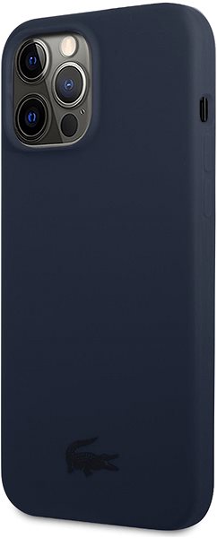 Handyhülle Lacoste Liquid Silicone Glossy Printing Logo Cover für Apple iPhone 13 Pro Max Navy ...