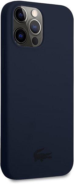 Telefon tok Lacoste Liquid Silicone Glossy Printing Logo Tok az Apple iPhone 13 Pro Max készülékhez - Navy ...